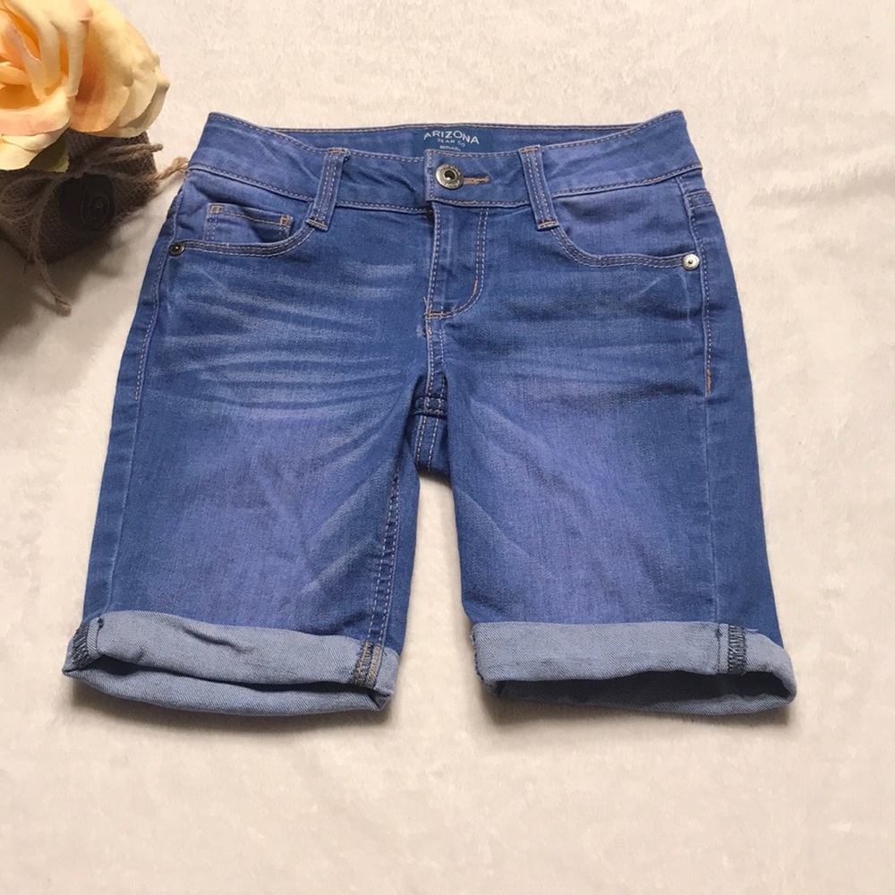 girls denim shorts